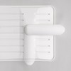 LunaLulinlk 2-tier Medium-sized Dish Rack with Drain Spout, White - 4 of 4