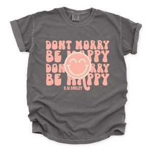 Simply Sage Market S.W.Smiley Don't Worry Be Happy Smiley  Garment Dyed Tee - 1 of 4