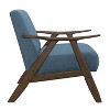 NicBex Accent Chair Wood Frame Upholstered Modern Home Furniture Lounge Chair Reading Chair Comfy Chair for Living Room, Blue - 2 of 4