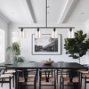 DORESshop Modern 3/4 Light Gold Kitchen Island Pendant Light , Retro Industrial Linear  Ceiling Lights with Clear Glass Shade for Kitchen - 4 of 4