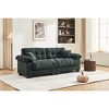 90.1'' Chenille Pleated 3-Seater Sofa with Dense Foam Cushion and Spring Support - 2 of 4