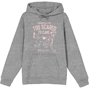 Scooby-Doo Too Scared To Care Adult Long Sleeve Hoodie - 1 of 2