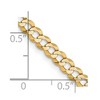 Black Bow Jewelry 3.75mm 14K Yellow Gold Solid Lightweight Flat Curb Chain Necklace - 4 of 4