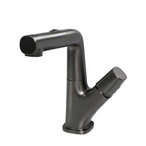 Gulches Pull-Down Bathroom Sink Faucet, Gunmetal Black, Three Water Modes, 360° Swivel Spout - 1 of 4