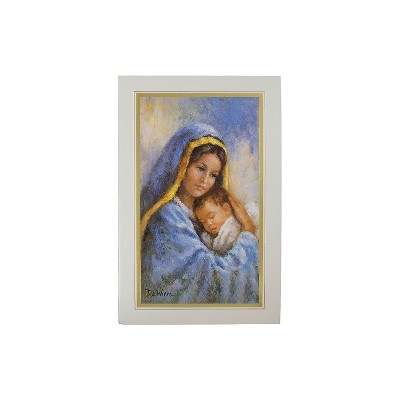JAM Paper Christmas Cards Set Modern Virgin Mary 10/Pack 8156225
