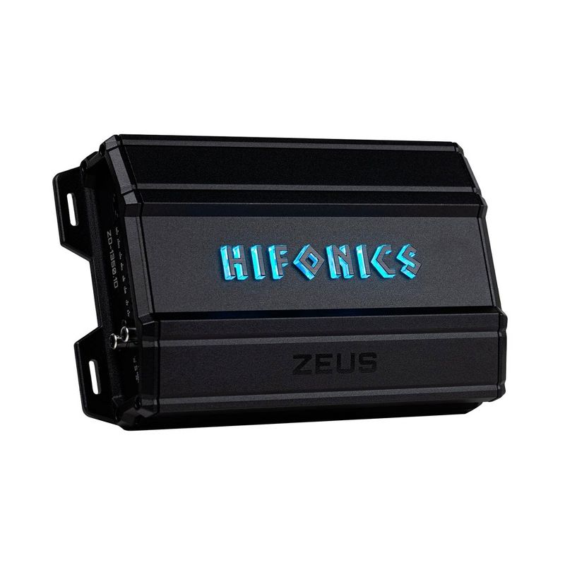 Hifonics Zeus Delta 1,350 Watt Compact Mono Block Nickel Plated Mobile Car Audio Amplifier with Auto Turn On Feature, ZD-1350.1D, Black, 1 of 7