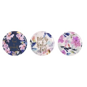 Transpac Ceramic Inspirational Dish Set of 3 Spring Home Decorations - 1 of 1