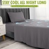 4 Piece Viscose from Bamboo Cooling sheets Ultra Soft 100% Organic Deep Pocket Luxury Bed Sheets with Pillowcases - Lux Decor Collection - 3 of 4