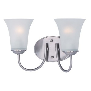 Maxim Lighting Logan 2 - Light Vanity in  Satin Nickel - 1 of 2