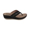 GC Shoes Bari Embellished Perforated Comfort Slide Wedge Sandals - 2 of 4