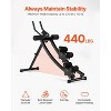 VEVOR AB Workout Machine, Dual-track Ab Workout Equipment at Home Gym, Core & Abdominal Trainers for Women, 440 lbs Weight Capacity Strength, Black - 4 of 4