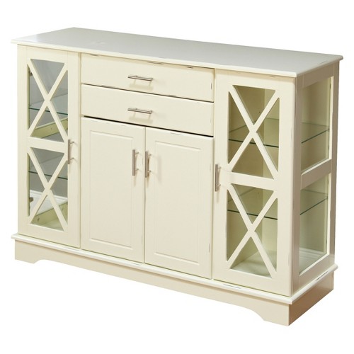 Kendall Buffet Wood/Antique White - TMS, Beige