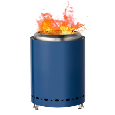 KTMBDW 7 Inch Tabletop Fire Pit with Stand - Smokeless, Stainless Steel Fire Pit for Camping, Outdoor & Patio