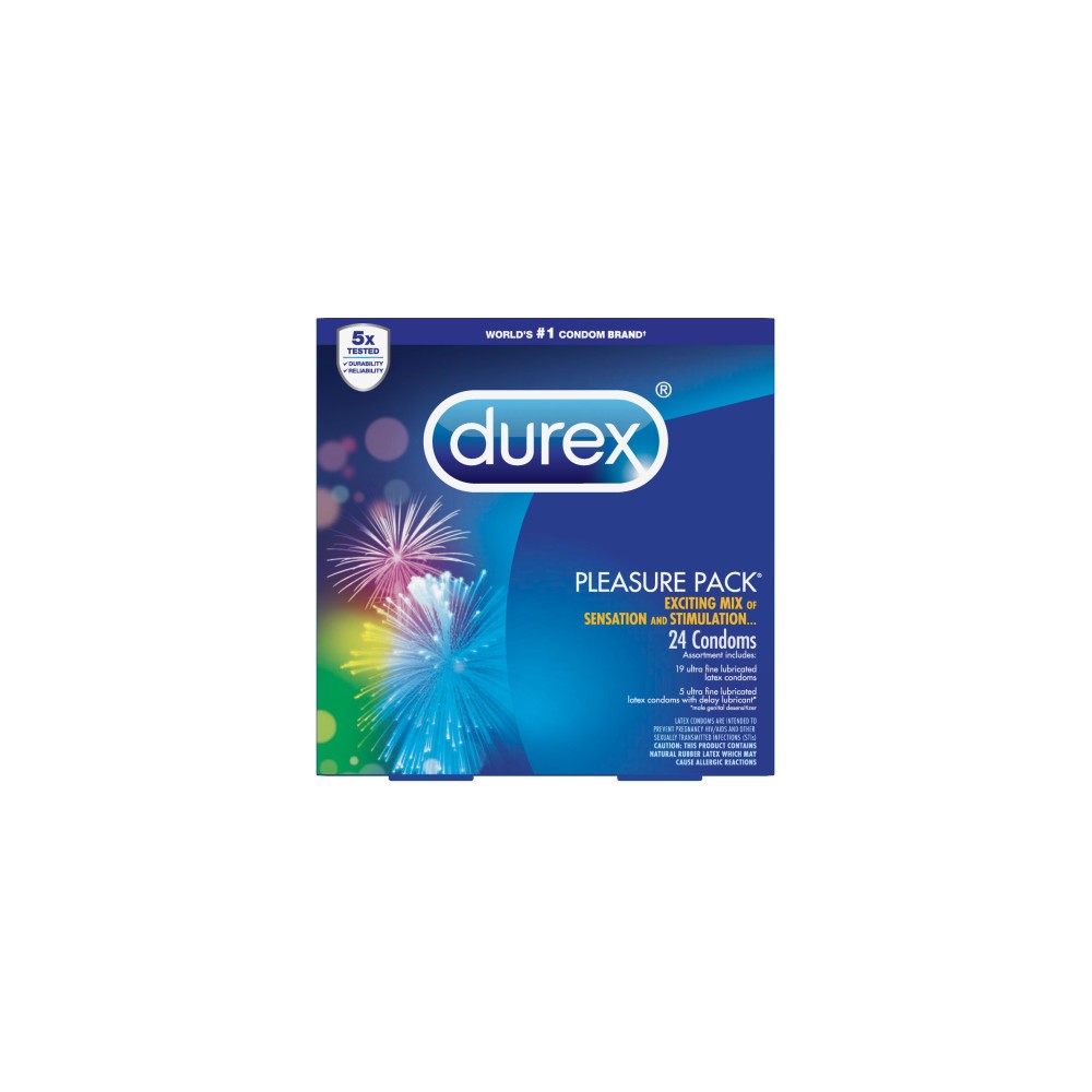 UPC 302340302197 product image for Durex Pleasure Pack Sensation and Stimulation - 24ct | upcitemdb.com