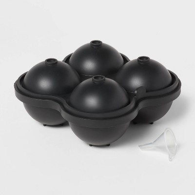 Kitchen & Table by H-E-B Silicone Sphere Ice Molds - Black - Shop