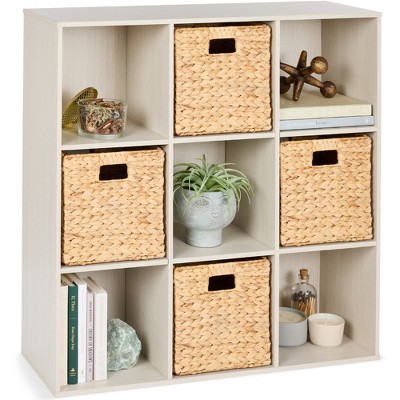 Best Choice Products 9-Cube Bookshelf, 11in Display Storage Compartment Organizer w/ 3 Removable Back Panels