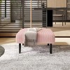Kumasinova Small Ottoman Footstool with Legs,Corduroy Ottoman Foot Stool with Soft Padded seat,Square Footstool for Living Room,Bedroom - 2 of 4