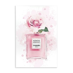 Stupell Industries Pink Flower Perfume Fashion Glam Design Wall Plaque Art - 1 of 4