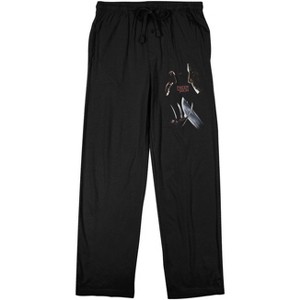 Freddy vs. Jason One on One Men's Black Graphic Sleep Pants - 1 of 4