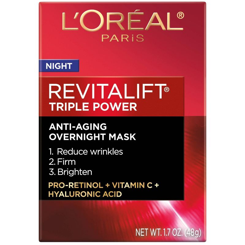 L&#39;Oreal Paris Revitalift Triple Power Anti-Aging Night Cream - 1.7oz, 3 of 12