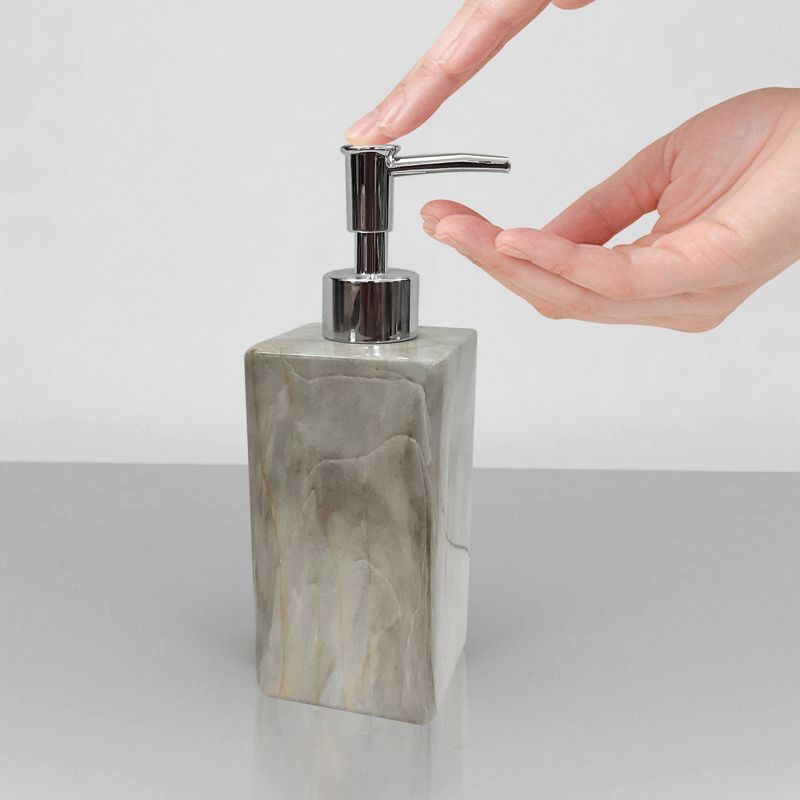 Stone Hedge Resin Refillable Liquid Soap Dispenser - Nu Steel, 5 of 7
