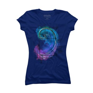 Junior's Design By Humans Fibonacci By timea T-Shirt - 1 of 3