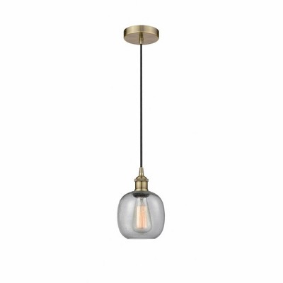 Belfast - 1 Light Cord Hung Mini Pendant In Industrial Style-9.75 Inches Tall and 6 Inches Wide