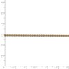 Black Bow Jewelry 1.75mm, 14k Yellow Gold, Solid Parisian Wheat Chain Anklet, 10 Inch - 4 of 4