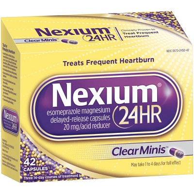 Nexium 24HR ClearMinis Delayed Release Heartburn Relief Capsules ...