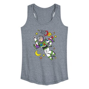 Women's - Disney - Spaced Out Graphic Racerback Tank - 1 of 4