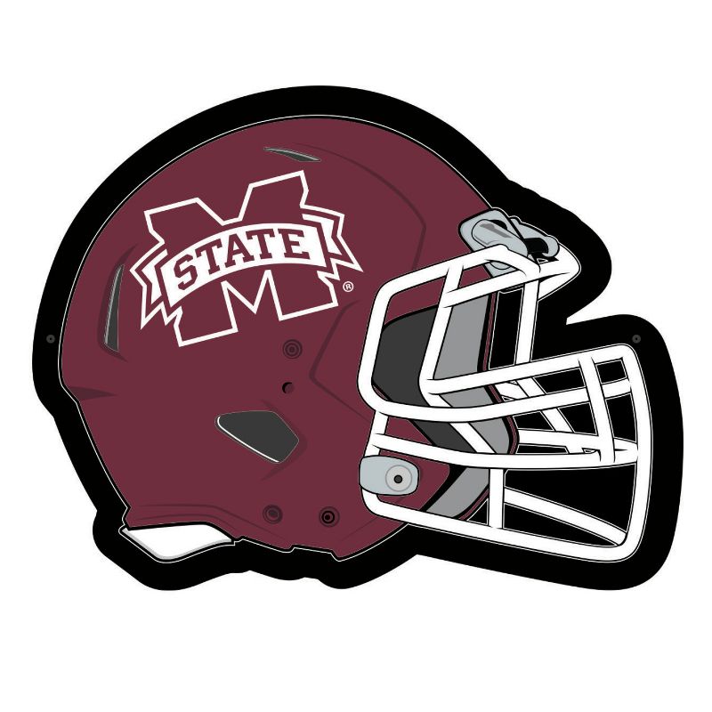 Evergreen Ultra-Thin Edgelight LED Wall Decor, Helmet, Mississippi State University- 19.5 x 15 Inches Made In USA, 1 of 7