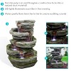 Sunnydaze 31"H Electric Polyresin and Fiberglass Lighted Cobblestone Waterfall Outdoor Water Fountain with LED Lights - 2 of 4