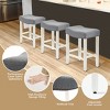 WestinTrends Upholstered Saddle Seat Bar Stool - 3 of 4