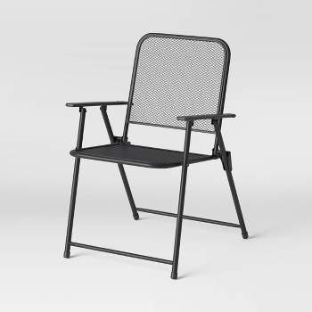Metal Mesh Folding Outdoor Portable Sport Chair - Room Essentials™
