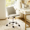 Cecilia Modern Armless Office Chair with Metal Legs|ARTFUL LIVING DESIGN - 3 of 4