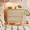 Three-Drawer Dressing Cabinet, Modern Farmhouse Style Wooden Slim-Profile Bedside Table with Three Drawers, for Bedroom or Living Room - 2 of 4