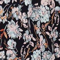 black pink floral