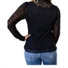 Women's Floral Mesh Long Sleeve Top - Jodifl - 3 of 4