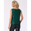 INSPIRE CHIC Women's Cowl Neck Sleeveless Sequin Party Shiny Top - 4 of 4