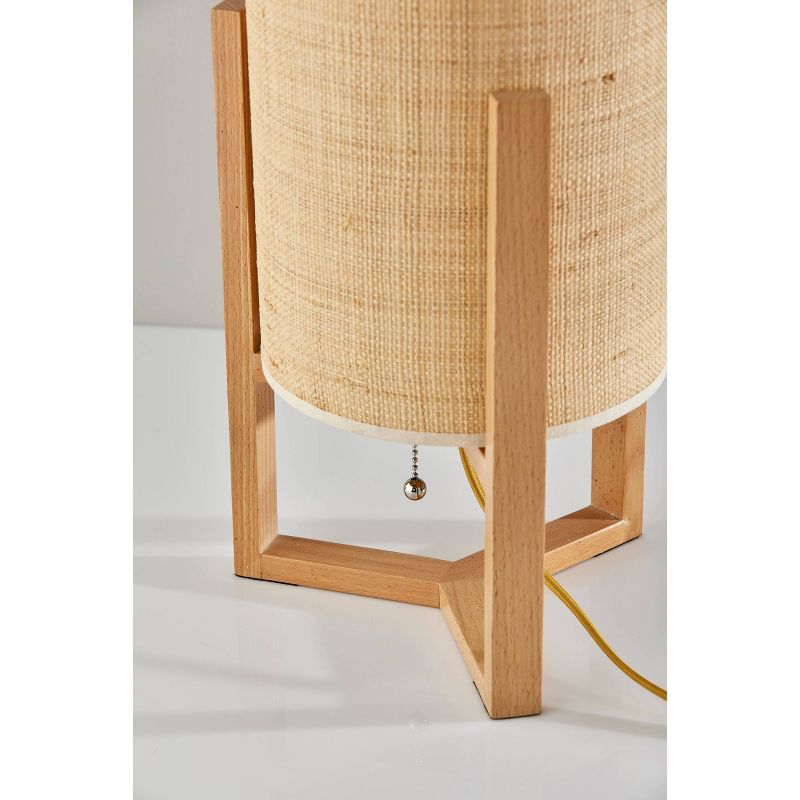 Quinn Table Lantern Natural Wood - Adesso, 3 of 5