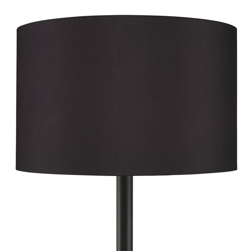 Possini Euro Design Possini Euro Meridian Black Shade 72" Light Blaster Floor Lamp, 3 of 7