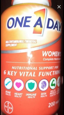 One A Day Women's Multivitamin & Multimineral Tablets - 200ct : Target