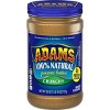 Adams Peanut Butter 100% Natural Crunchy Peanut Butter - 26oz - image 2 of 4