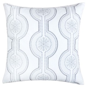 ChicFurnit Bed Pillows Boho Geometric Home Pillow Velvet Decor Pillow with Hidden Zipper Cotton Pillows for Living Room Decoration, White, 20"*1"*20" - 1 of 4
