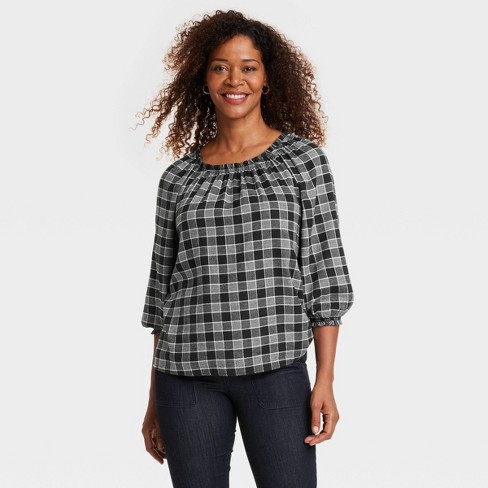 Women's Elbow Sleeve Popover Top - Knox Rose™ : Target