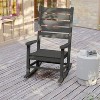 Flash Furniture Manchester Set of 2 Contemporary Rocking Chairs, All-Weather HDPE Indoor/Outdoor Rockers - 4 of 4