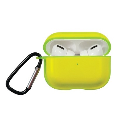 Insten Case Compatible with AirPods Pro - Bright Soft Skin Cover with Keychain, Clear Green