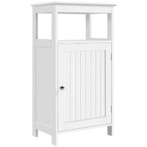 Yaheetech 4-Tier Bathroom Floor Cabinet for Bathroom Kitchen Hallway White - 1 of 4
