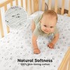 KeaBabies Lyra Muslin Crib Sheets for Boys, Girls, 2pk 52x28 Cotton Baby Crib Mattress Sheets Fitted, Soft, Breathable - 2 of 4