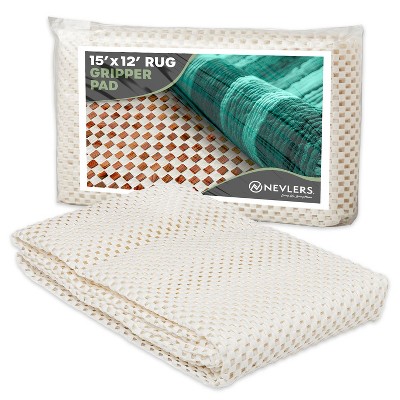 Nevlers White Non Slip Rug Pad for Hard Surface Flooring